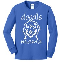 Doodle Mama Labradoodle Golden Doodle Dog Lover Mom Gift Kids Long Sleeve Shirt