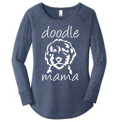 Doodle Mama Labradoodle Golden Doodle Dog Lover Mom Gift Women's Perfect Tri Tunic Long Sleeve Shirt