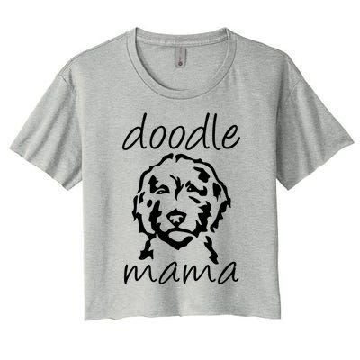 Doodle Mama Labradoodle Golden Doodle Dog Lover Mom Gift Women's Crop Top Tee