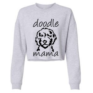 Doodle Mama Labradoodle Golden Doodle Dog Lover Mom Gift Cropped Pullover Crew