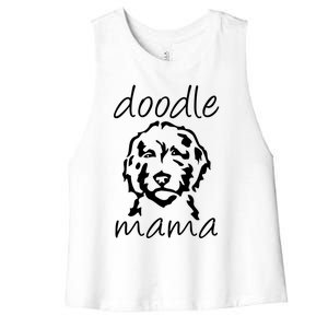 Doodle Mama Labradoodle Golden Doodle Dog Lover Mom Gift Women's Racerback Cropped Tank