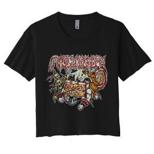 Death Metal Lunchbox Women's Crop Top Tee