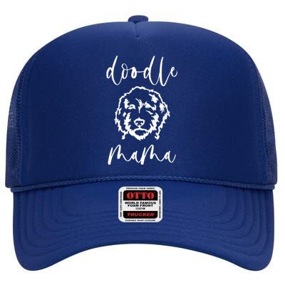 Doodle Mama Labradoodle Golden Doodle Dog Lover Mom Tee Gift High Crown Mesh Back Trucker Hat