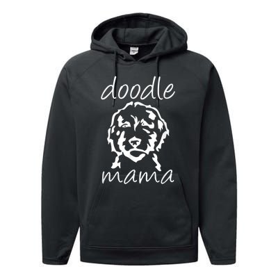 Doodle Mama Labradoodle Golden Doodle Dog Lover Mom Performance Fleece Hoodie