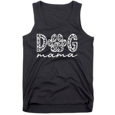 Dog Mama Leopard Dog Mom Leopard Dog Lover Tank Top