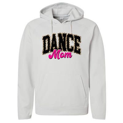 Dance Mom Leopard Dancing Mom Life Dancer Performance Fleece Hoodie