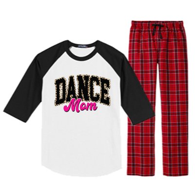 Dance Mom Leopard Dancing Mom Life Dancer Raglan Sleeve Pajama Set