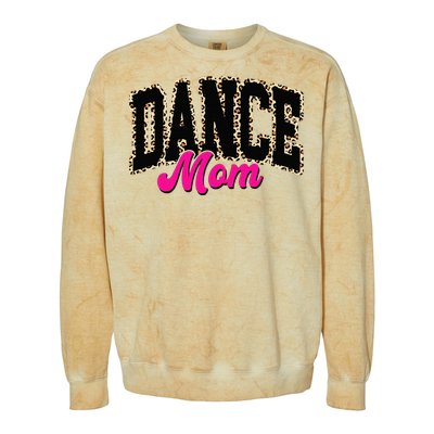 Dance Mom Leopard Dancing Mom Life Dancer Colorblast Crewneck Sweatshirt