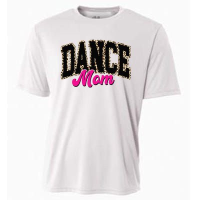 Dance Mom Leopard Dancing Mom Life Dancer Cooling Performance Crew T-Shirt