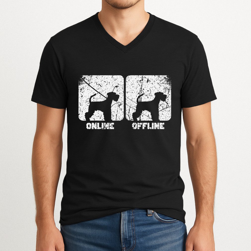 Dog Mom Lifestyle Design For Online And Offline Love .Png V-Neck T-Shirt