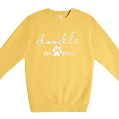 Doodle Mom Labradoodle Bernedoodle Goldendoodle Mama Funny Premium Crewneck Sweatshirt