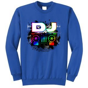 Dj Music Lover Music Player Sound Cool Funny Gift Tall Sweatshirt