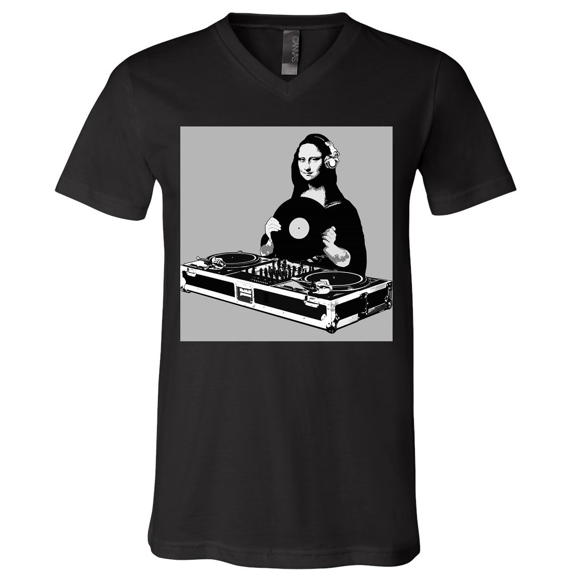 DJ Mona Lisa V-Neck T-Shirt
