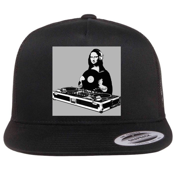DJ Mona Lisa Flat Bill Trucker Hat