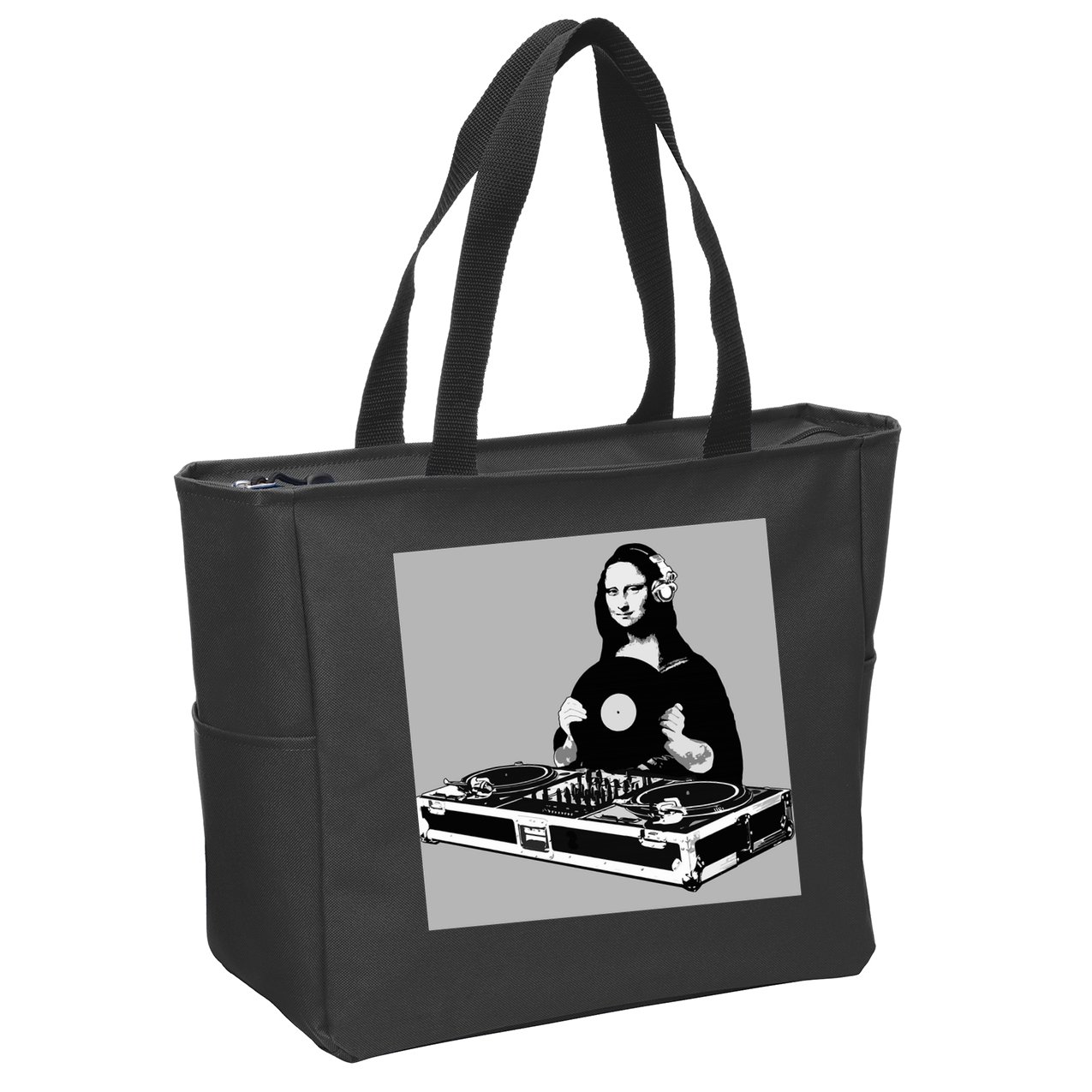 DJ Mona Lisa Zip Tote Bag