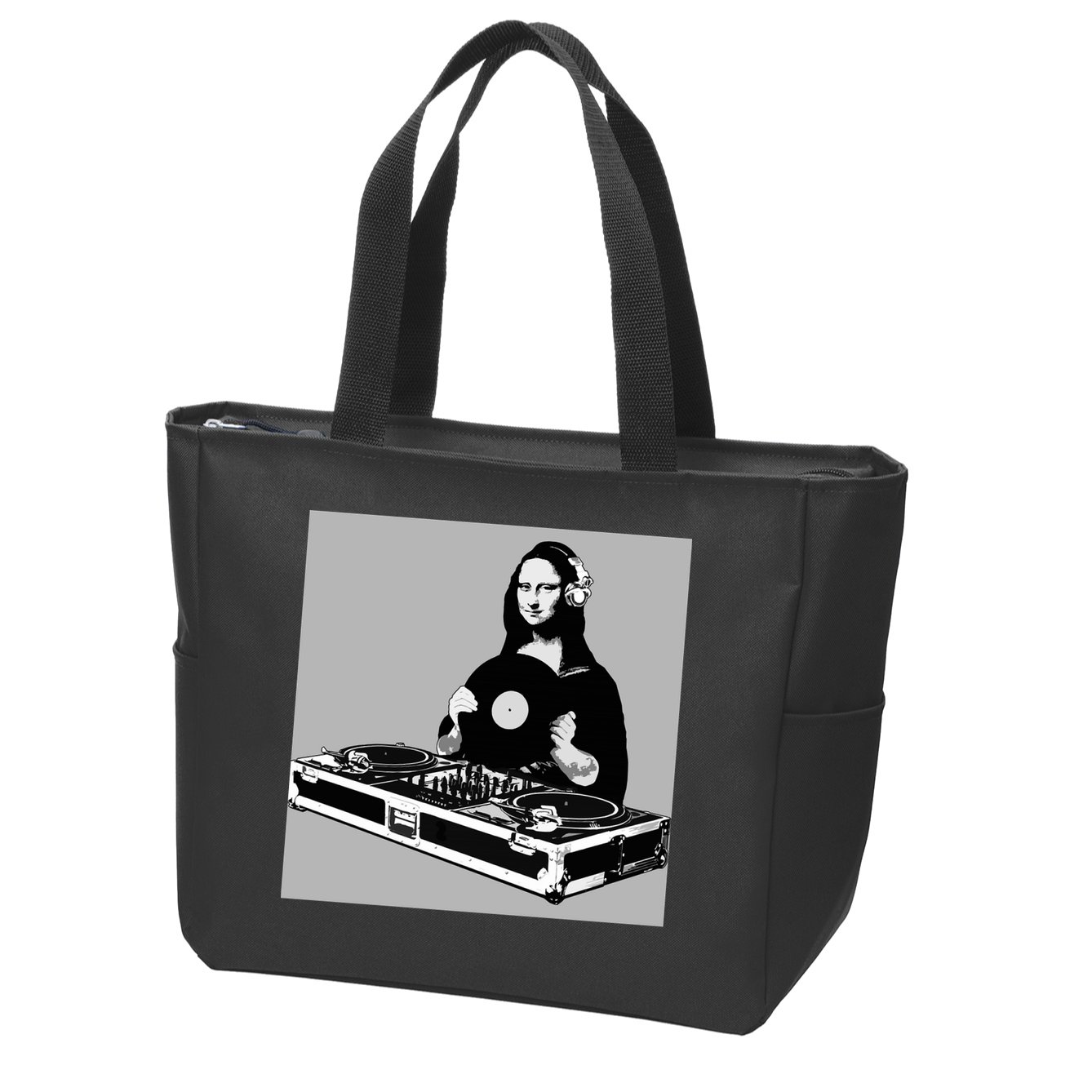 DJ Mona Lisa Zip Tote Bag