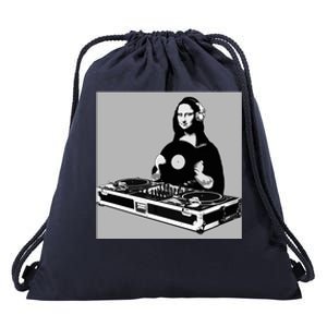 DJ Mona Lisa Drawstring Bag