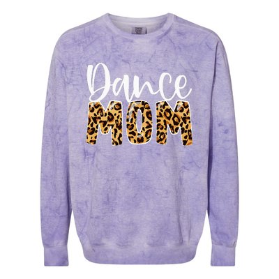 Dance Mom Leopard Funny Dance Mom Mother's Day Colorblast Crewneck Sweatshirt