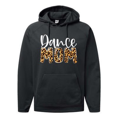 Dance Mom Leopard Funny Dance Mom Mother's Day Performance Fleece Hoodie