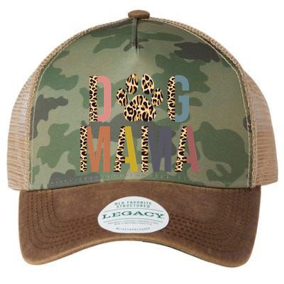 Dog Mama Leopard Paw Print Legacy Tie Dye Trucker Hat
