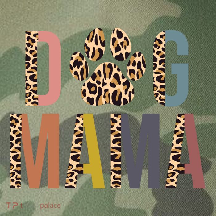 Dog Mama Leopard Paw Print Legacy Tie Dye Trucker Hat