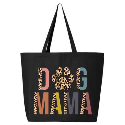 Dog Mama Leopard Paw Print 25L Jumbo Tote