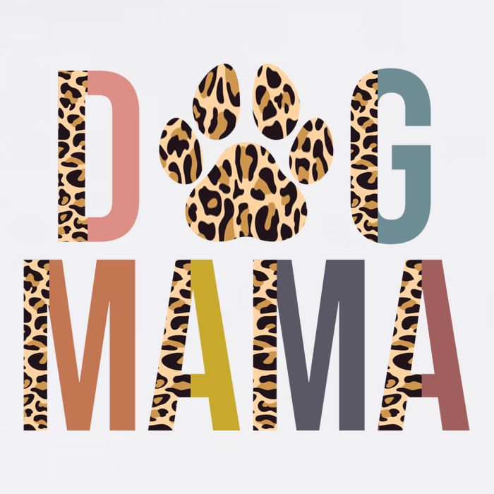 Dog Mama Leopard Paw Print Sustainable Bucket Hat