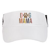 Dog Mama Leopard Paw Print Adult Drive Performance Visor