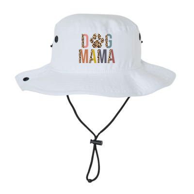 Dog Mama Leopard Paw Print Bucket Hat