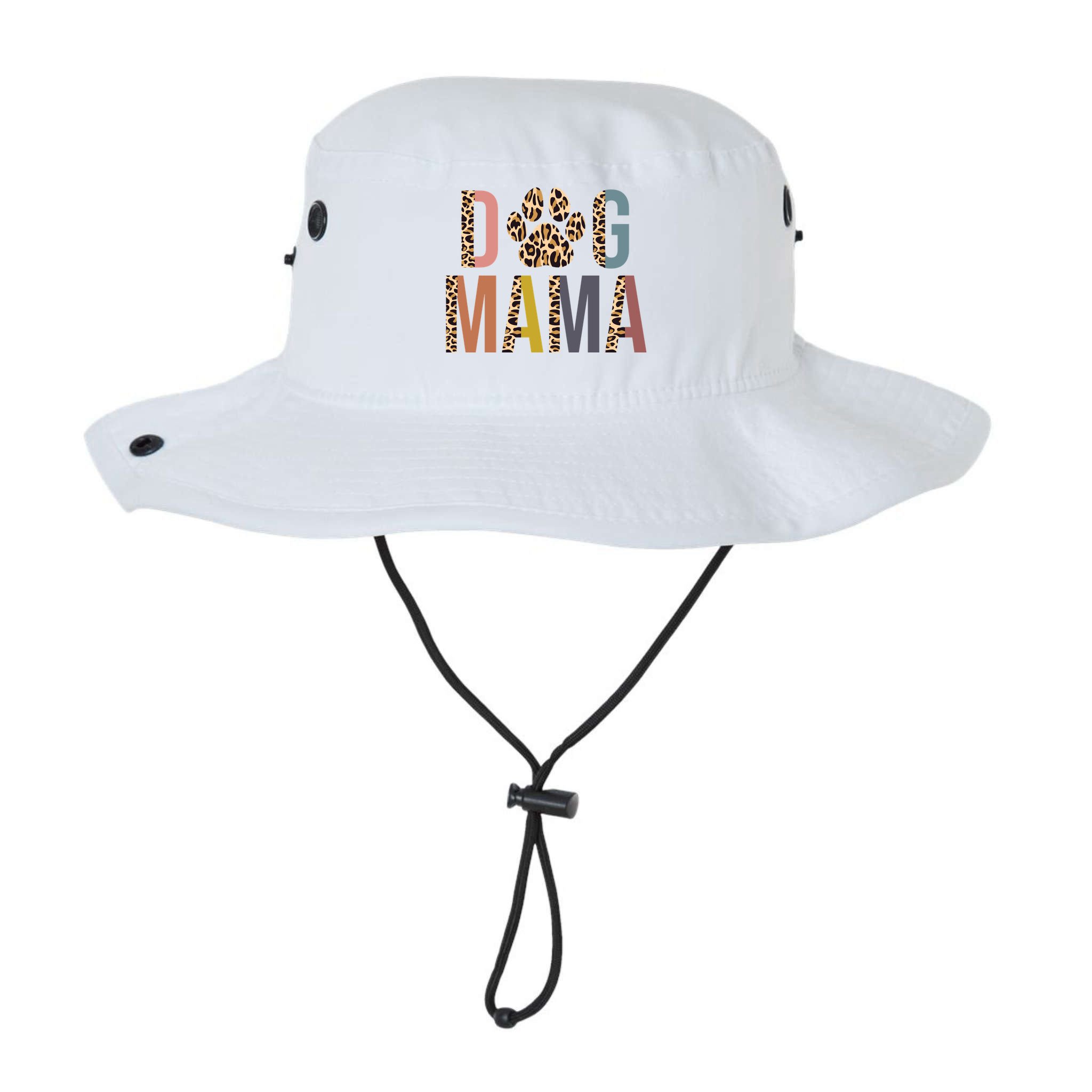 Dog Mama Leopard Paw Print Bucket Hat