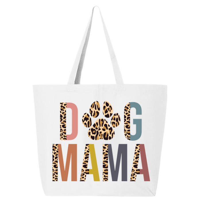 Dog Mama Leopard Paw Print 25L Jumbo Tote