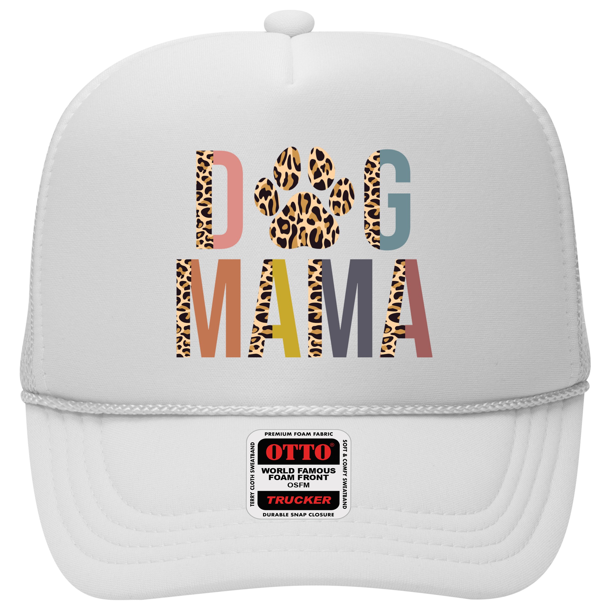 Dog Mama Leopard Paw Print Hat