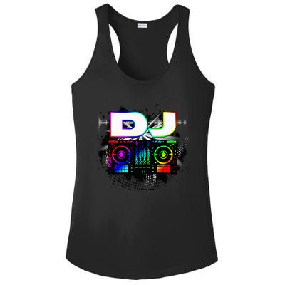 Dj Music Lover Music Player Sound Cool Funny Gift Ladies PosiCharge Competitor Racerback Tank