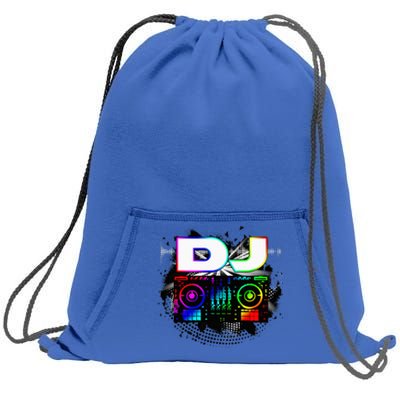 Dj Music Lover Music Player Sound Cool Funny Gift Sweatshirt Cinch Pack Bag