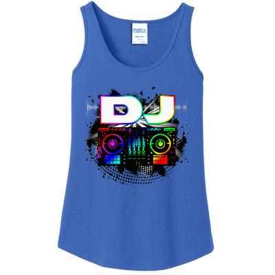 Dj Music Lover Music Player Sound Cool Funny Gift Ladies Essential Tank