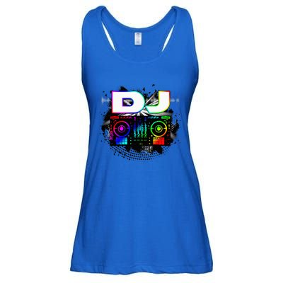 Dj Music Lover Music Player Sound Cool Funny Gift Ladies Essential Flowy Tank