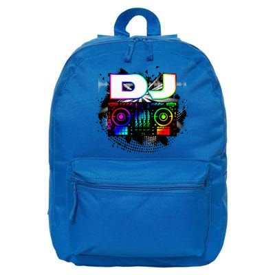 Dj Music Lover Music Player Sound Cool Funny Gift 16 in Basic Backpack