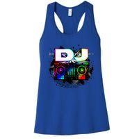 Dj Music Lover Music Player Sound Cool Funny Gift Women's Racerback Tank