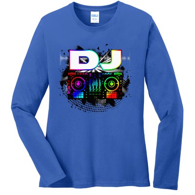 Dj Music Lover Music Player Sound Cool Funny Gift Ladies Long Sleeve Shirt