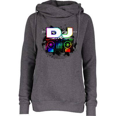 Dj Music Lover Music Player Sound Cool Funny Gift Womens Funnel Neck Pullover Hood