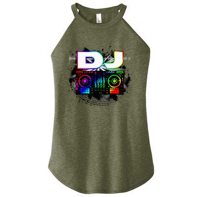 Dj Music Lover Music Player Sound Cool Funny Gift Women’s Perfect Tri Rocker Tank