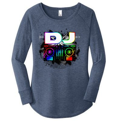 Dj Music Lover Music Player Sound Cool Funny Gift Women's Perfect Tri Tunic Long Sleeve Shirt