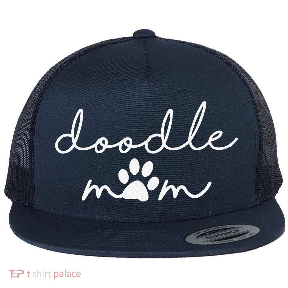 Doodle Mom Labradoodle Bernedoodle Goldendoodle Mama Flatbill Hat