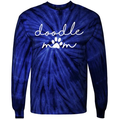 Doodle Mom Labradoodle Bernedoodle Goldendoodle Mama Tie-Dye Long Sleeve Shirt