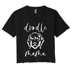 Doodle Mama Labradoodle Golden Doodle Dog Lover Mom Tee Sweatshirt Women's Crop Top Tee