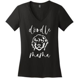 Doodle Mama Labradoodle Golden Doodle Dog Lover Mom Tee Sweatshirt Women's V-Neck T-Shirt