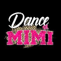 Dance Mimi Leopard Funny Dancing Mimi Mother's Day Cooling Performance Crew T-Shirt