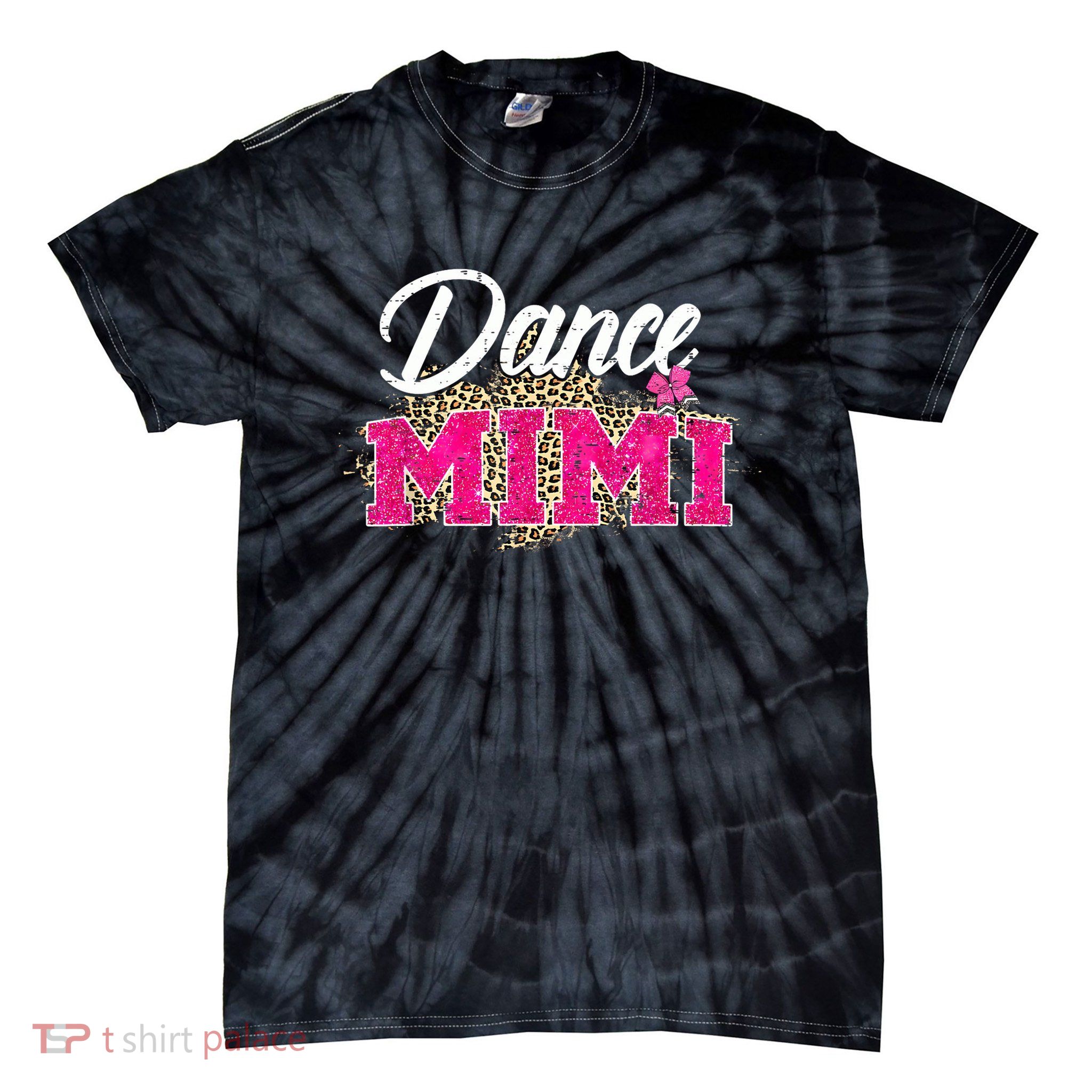 Dance Mimi Leopard Funny Dancing Mimi Mother's Day Tie-Dye T-Shirt