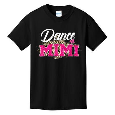 Dance Mimi Leopard Funny Dancing Mimi Mother's Day Kids T-Shirt