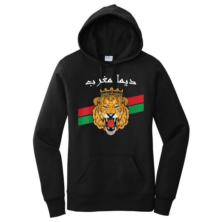 Dima Morocco Lion Flag Sport Soccer Jersey Tee Football Women's Pullover Hoodie